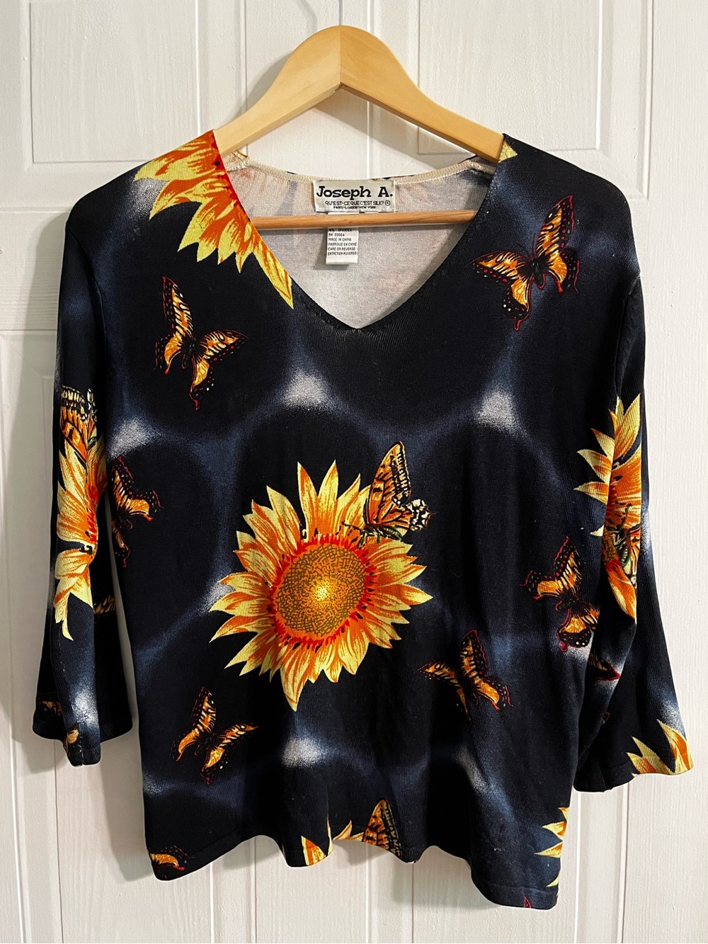 PRACTICAL MAGIC WHIMSIGOTH VTG SILK BLEND SWEATER - SIZE LARGE